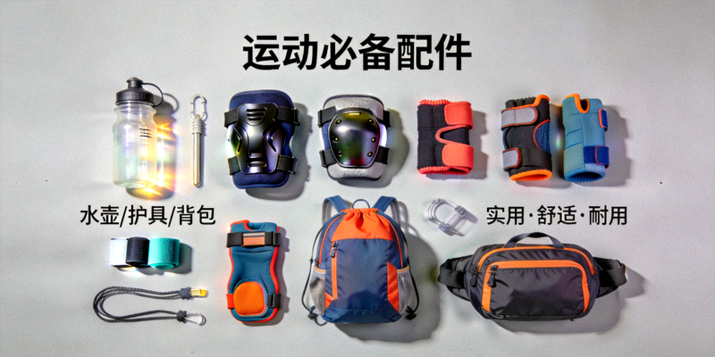 各类运动配件 - 水壶、护具、背包等运动必备配件